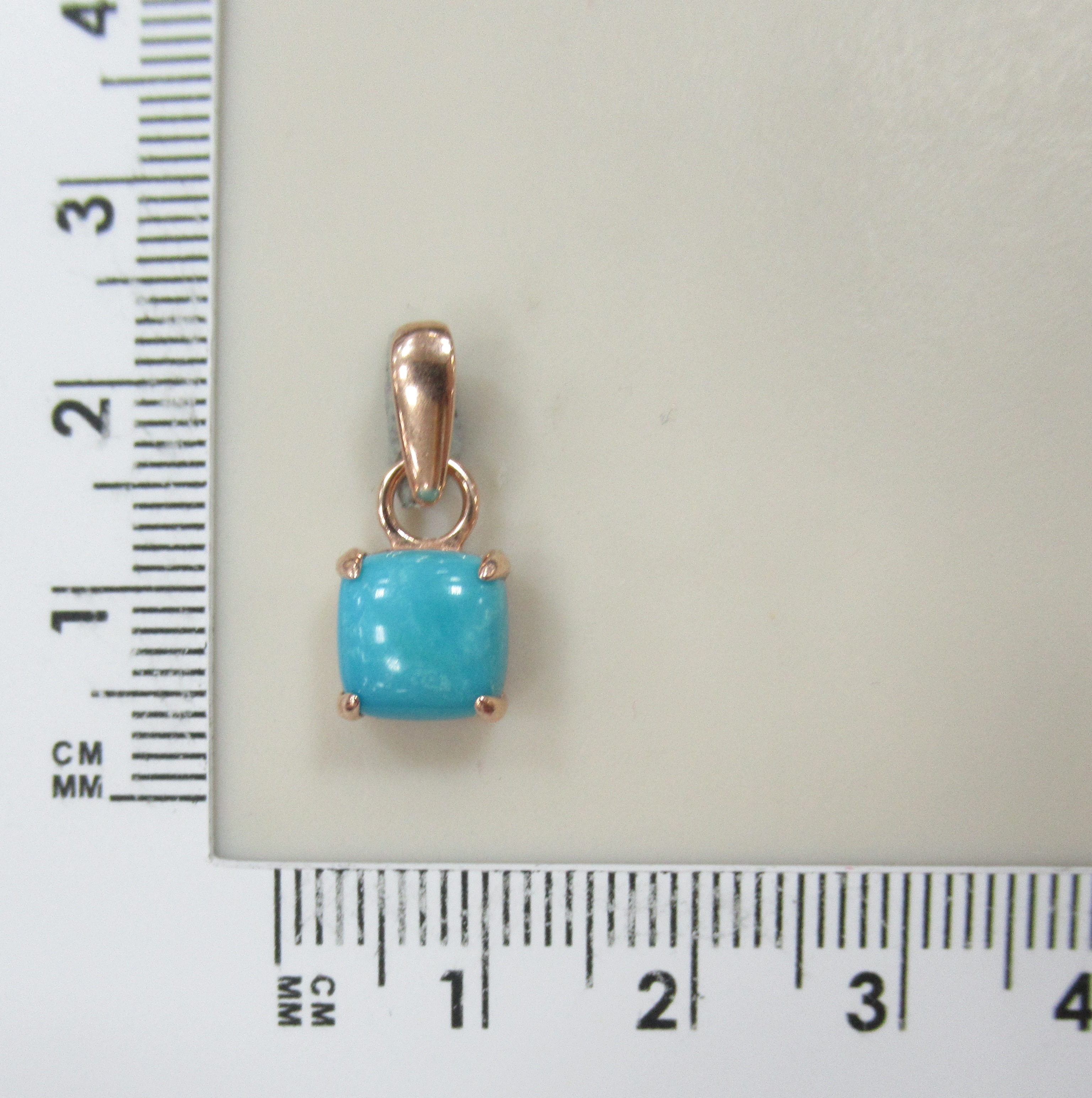 Серебряная подвеска с бирюзой